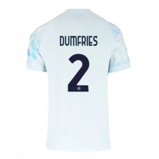 Inter Milan Denzel Dumfries #2 Bortedrakt 2025-26 Kortermet
